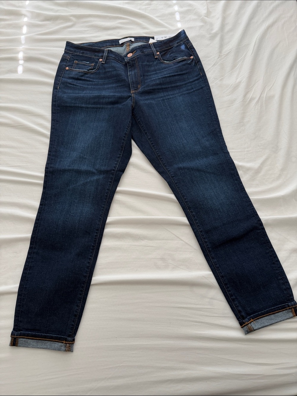 LOFT Dark Blue Boyfriend Jeans
